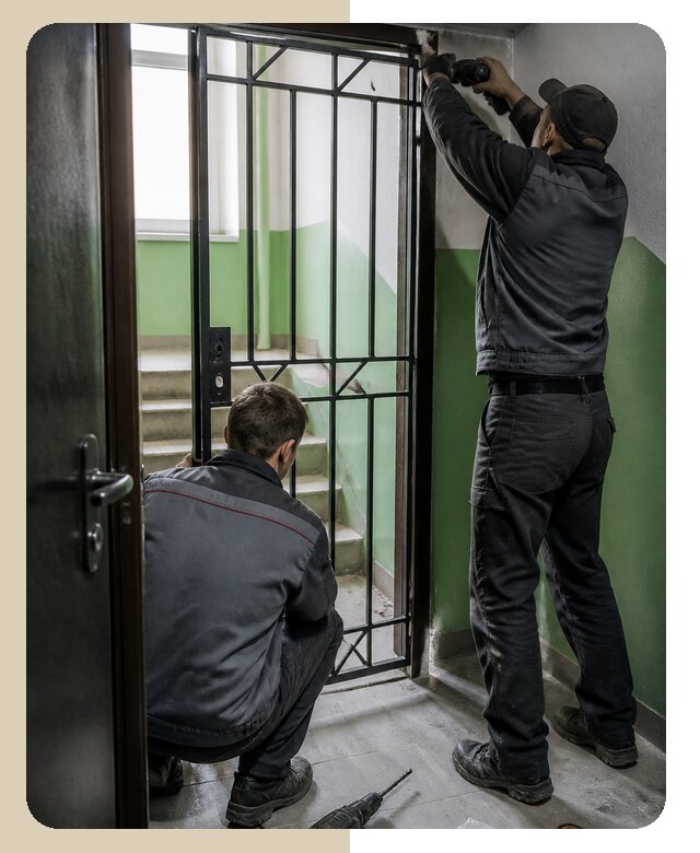 Установка тамбурной решетки под ключ с гарантией в Владивостоке