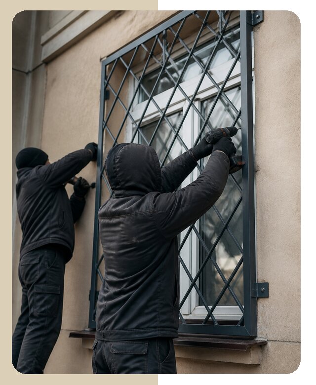 Установка антивандальных решеток на окна в Владивостоке